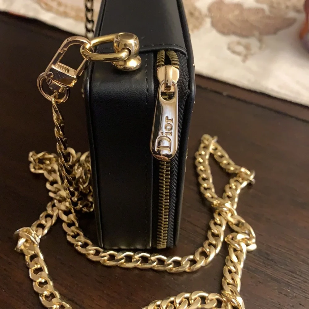 Dior Black and Gold Wallet